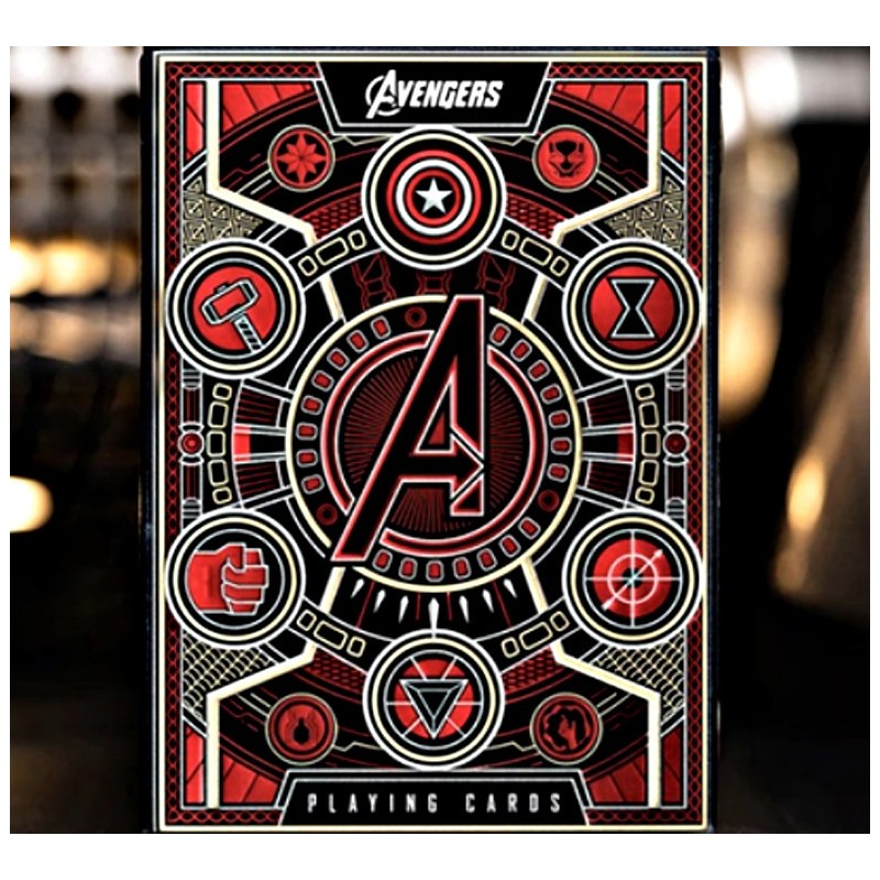 CARTES BICYCLE AVENGERS - RED EDITION
