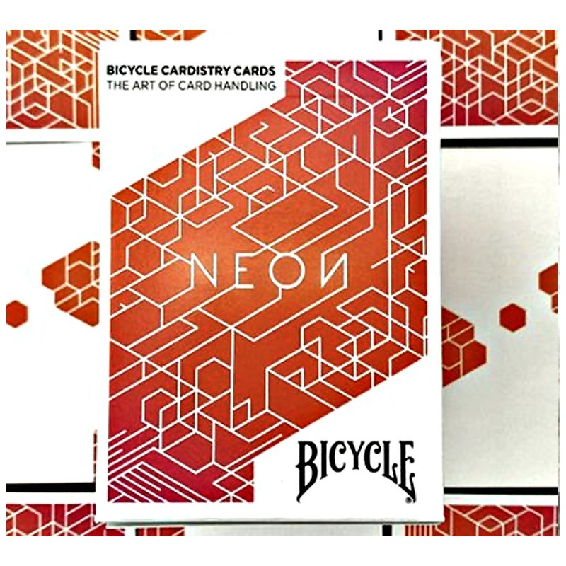 CARTES BICYCLE ORANGE BUMP NEON