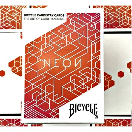 CARTES BICYCLE ORANGE BUMP NEON