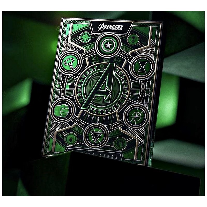CARTES BICYCLE AVENGERS - GREEN EDITION