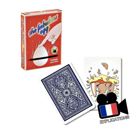 Fabulous egg: L'oeuf à travers la table avec des cartes