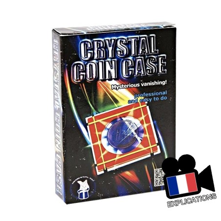 Crystal Coin Case: Boite plexiglass pour disparition de pièce signée