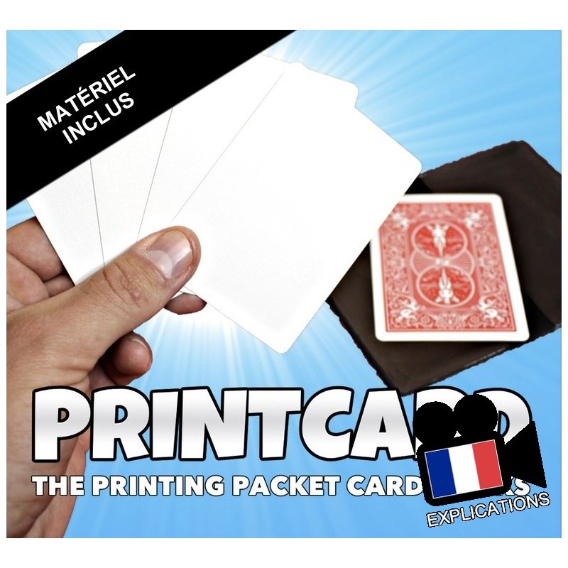 Printcard: Magie de petits paquets sur le thème de l'imprimerie
