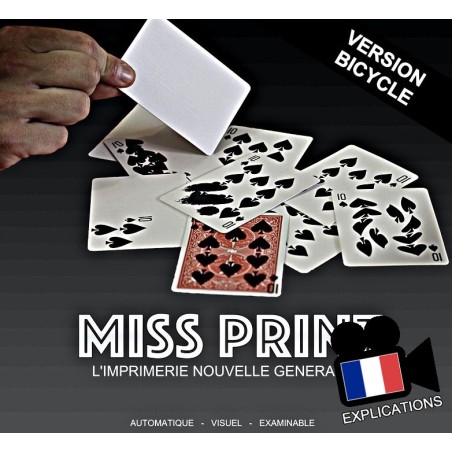 Miss Print qualité Bicycle - Magie de L'imprimerie nouvelle génération