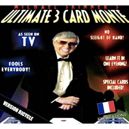 Ultimate 3 Cards Monte version Bicycle: Bonneteau