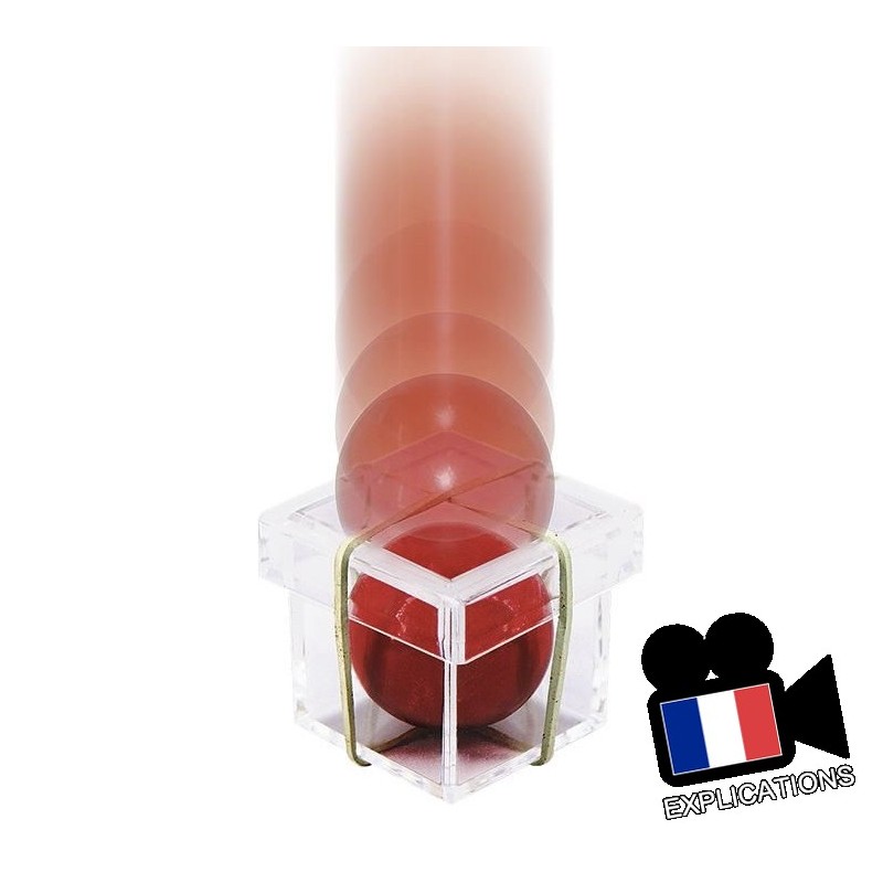 LE CUBE BOULE ROUGE (SNEAKY BALL) - La Balle Passe Muraille