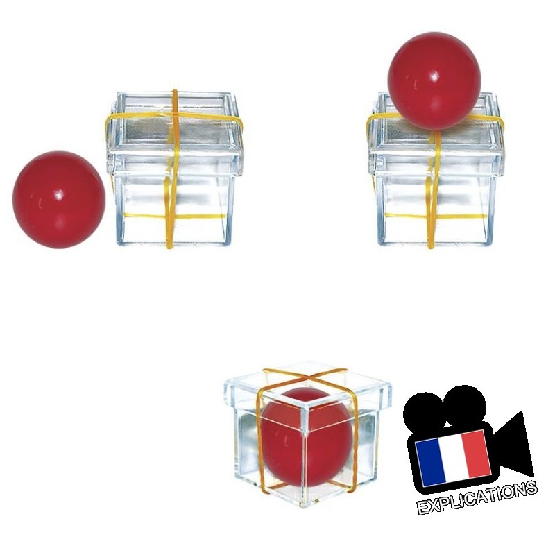 LE CUBE BOULE ROUGE (SNEAKY BALL) - La Balle Passe Muraille