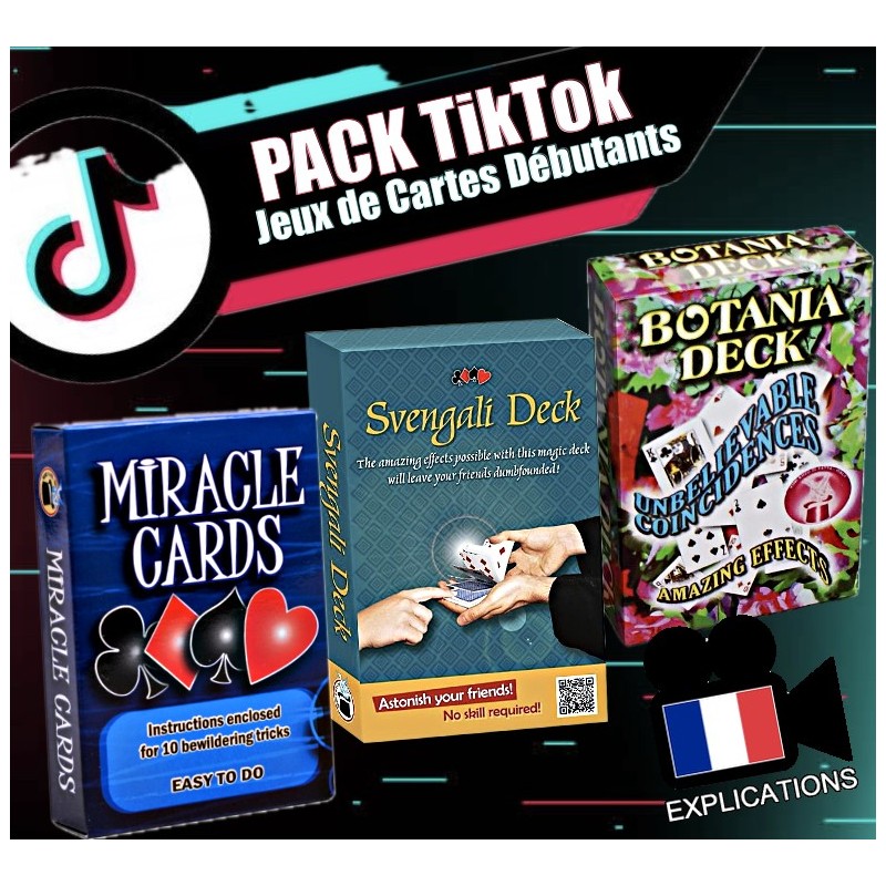 PACK TikTok: Jeux de Cartes Débutants