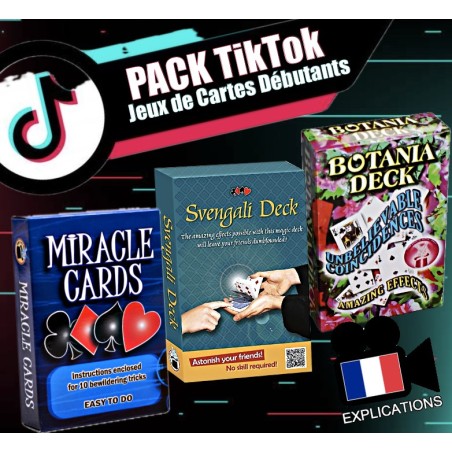 PACK TikTok: Jeux de Cartes Débutants