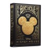 CARTES BICYCLE MICKEY MOUSE BLACK & GOLD
