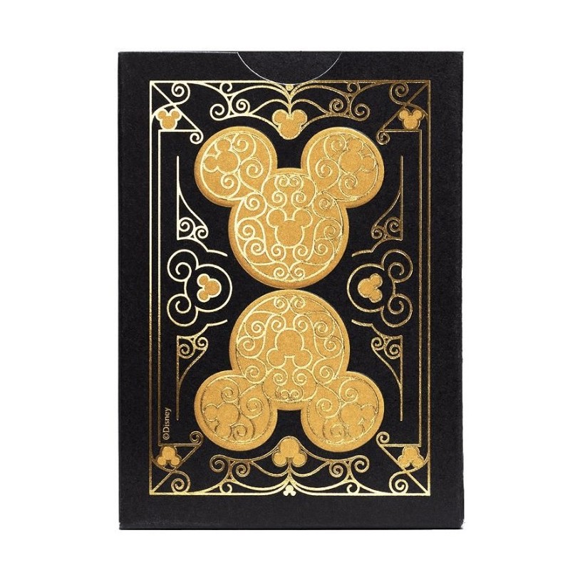 CARTES BICYCLE MICKEY MOUSE BLACK & GOLD