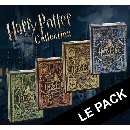 Pack Collection: 4 Jeu de Cartes HARRY POTTER by THEORY 11