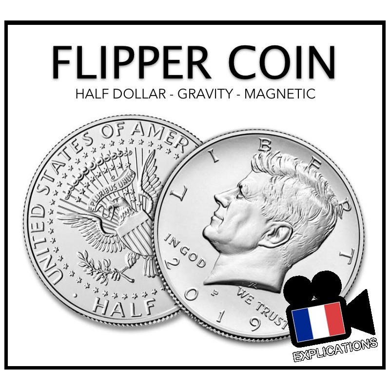 FLIPPER COIN - HALF DOLLAR (MAGNETIC & GRAVITY)