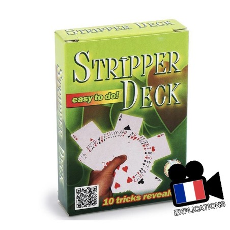 Stripper Deck Standard: Jeu biseauté, tours de magie débutant