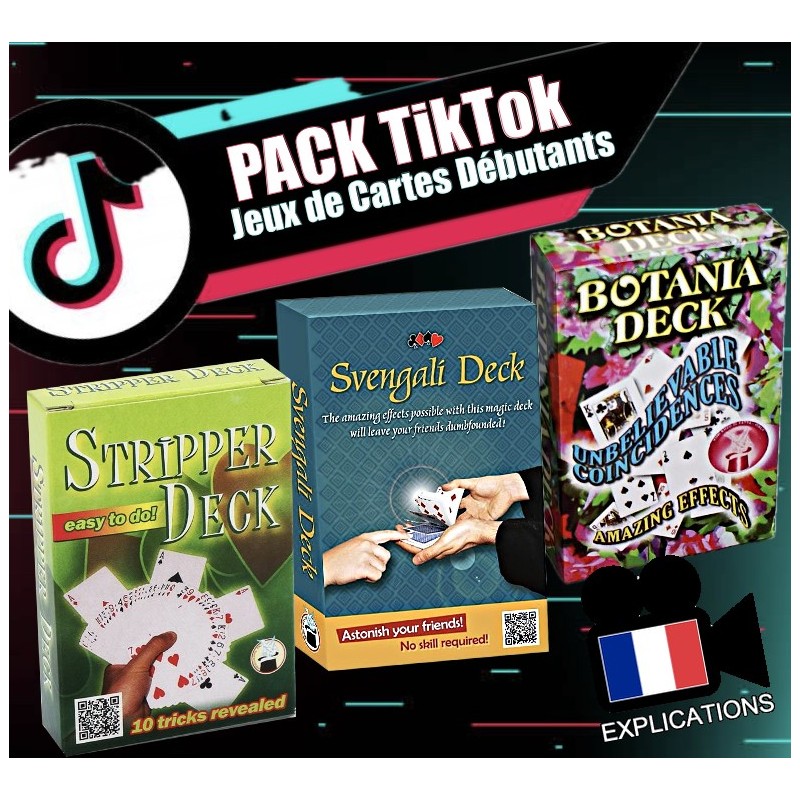 PACK TikTok: Jeux de Cartes Débutants