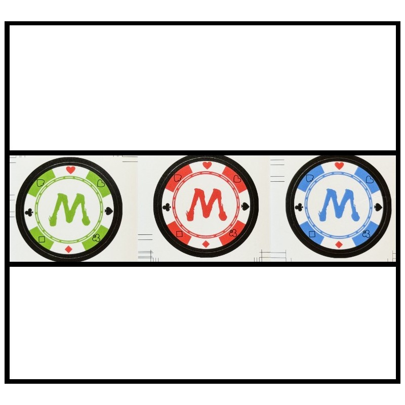 Set de 3 autocollants stickers pour STC Coin Set – Personnalisation 1$