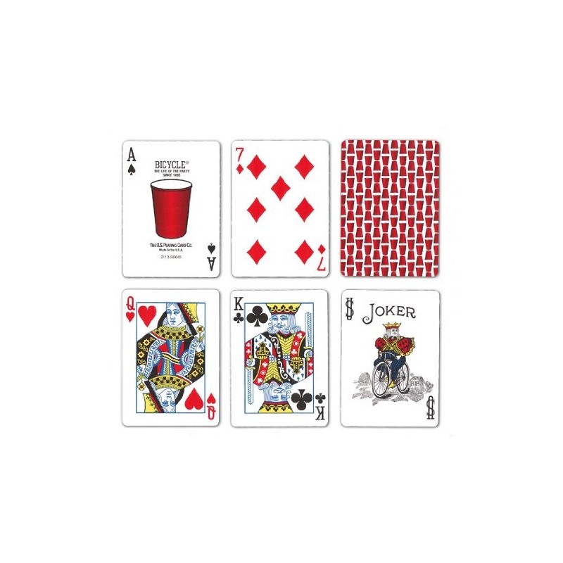 Cartes Bicycle Red Plastic Cup
